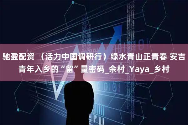 驰盈配资 （活力中国调研行）绿水青山正青春 安吉青年入乡的“留”量密码_余村_Yaya_乡村